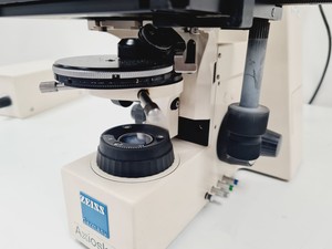 Thumbnail image of Carl Zeiss Axioskop El Einsatz Fluorescence Microscope w/ 5 Objectives