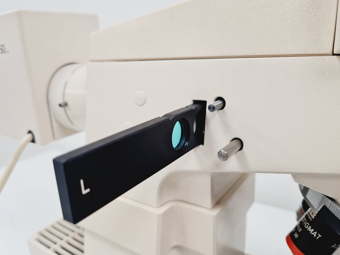 Image of Carl Zeiss Axioskop El Einsatz Fluorescence Microscope w/ 5 Objectives