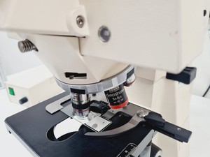 Thumbnail image of Carl Zeiss Axioskop El Einsatz Fluorescence Microscope w/ 5 Objectives