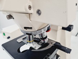 Thumbnail image of Carl Zeiss Axioskop El Einsatz Fluorescence Microscope w/ 5 Objectives