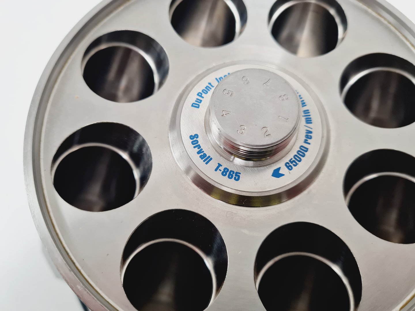 Image of Sorvall T-865 Fixed Angle 65000rpm Centrifuge Rotor Lab