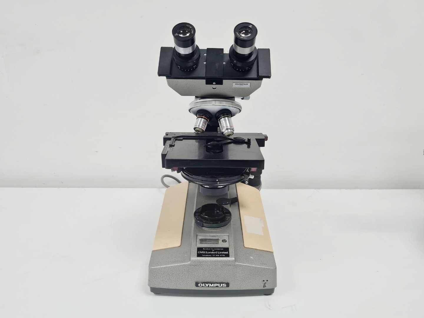 Image of Olympus BHB Binocular Microscope w/ 2 Objectives Lab