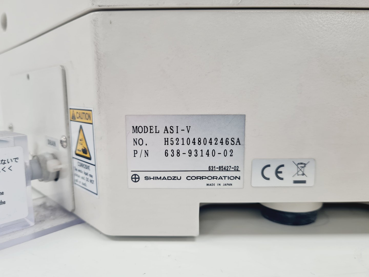 Image of Shimadzu TOC-V analyser w/ ASI-V autosampler System Lab