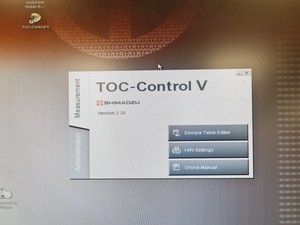 Thumbnail image of Shimadzu TOC-V analyser w/ ASI-V autosampler System Lab