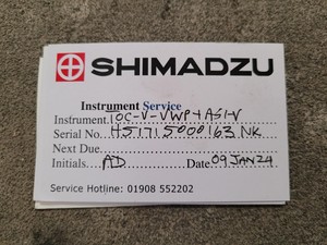 Thumbnail image of Shimadzu TOC-V analyser w/ ASI-V autosampler System Lab