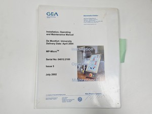 Thumbnail image of Aeromatic Fielder MP-Micro Fluid Bed Dryer Spares/Repair Lab