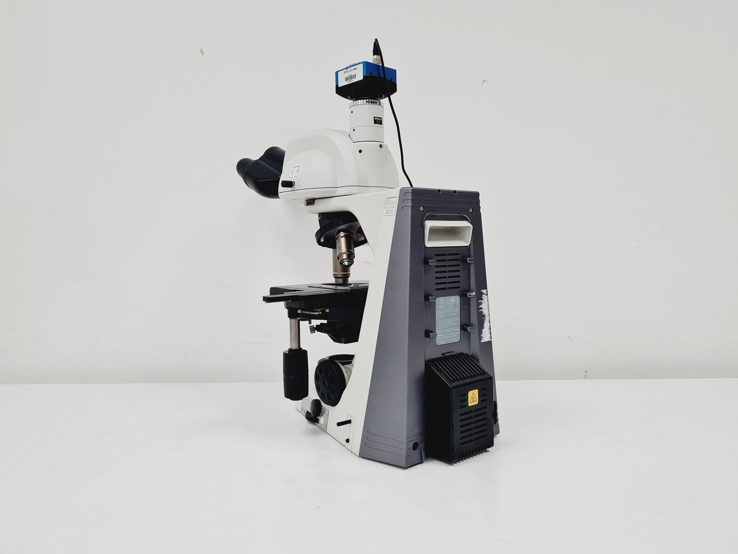 Image of Nikon Eclipse 50i Microscope w/ 3 Objectives & Mikrotron EoSens MC1362