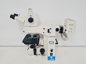 Thumbnail image of Zeiss Axioskop 40 FL 3x Objectives Plan-NEOFLAUR, APOCHROMAT 10x, 20x, 40x Lab