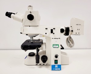 Thumbnail image of Zeiss Axioskop 40 FL 3x Objectives Plan-NEOFLAUR, APOCHROMAT 10x, 20x, 40x Lab