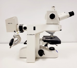 Thumbnail image of Zeiss Axioskop 40 FL 3x Objectives Plan-NEOFLAUR, APOCHROMAT 10x, 20x, 40x Lab