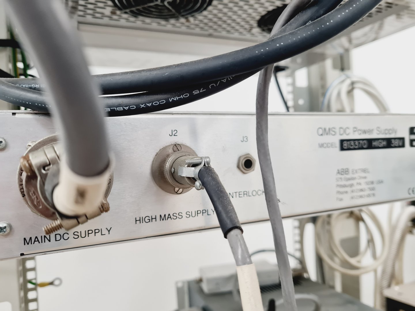 Image of ABB Extrel Mass Spectrometer Quadruple Mass w/ Pumps, Chiller & Various Parts
