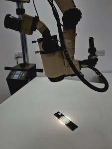 Thumbnail image of Karl Storz M-702C Surgical Microscope w/ Stand & Control Panel Lab
