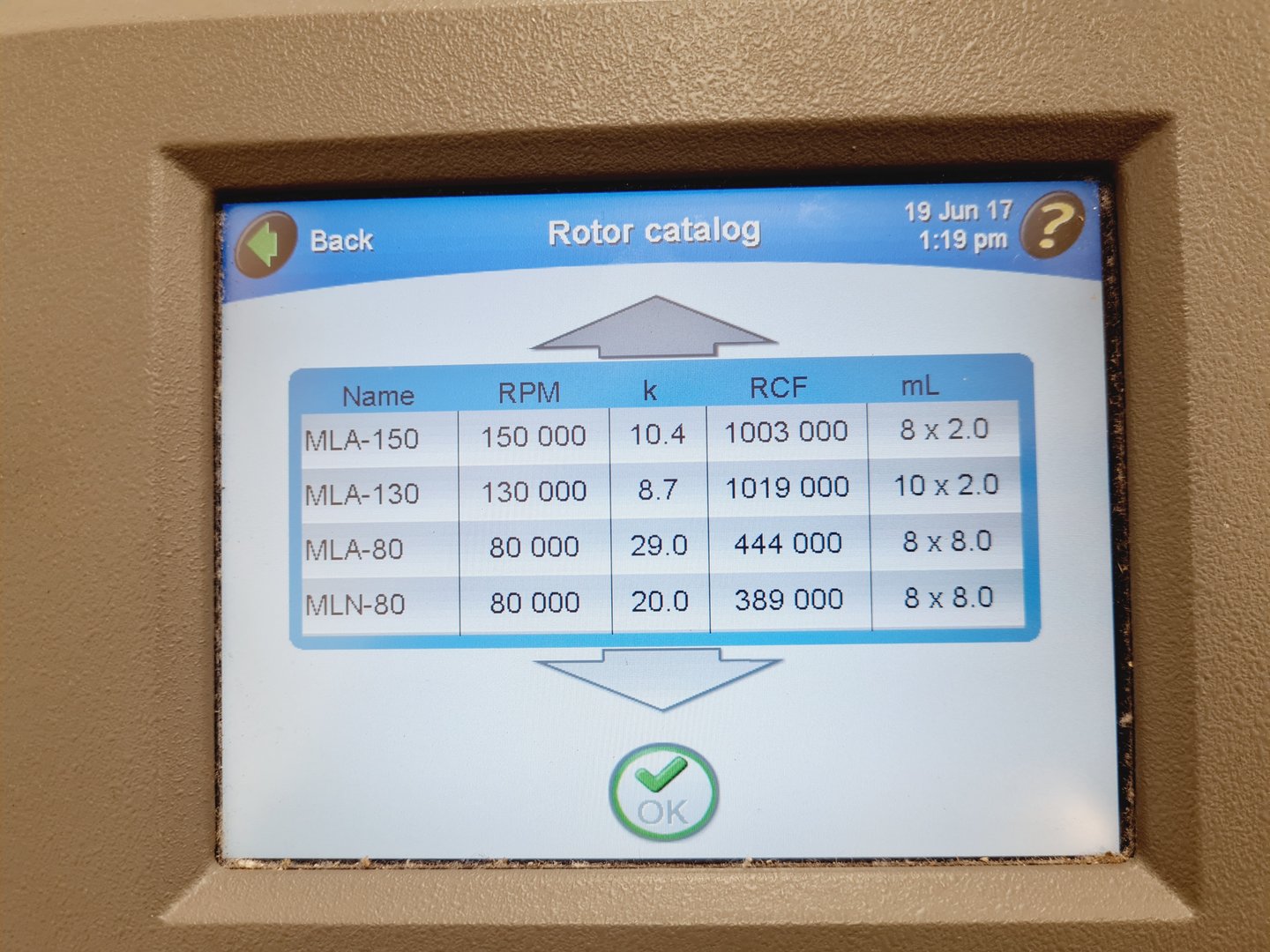 Image of Beckman Coulter Optima MAX-XP Ultracentrifuge Lab