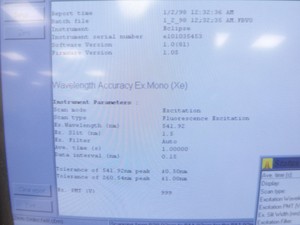 Thumbnail image of Varian Cary Eclipse Fluorescence Spectrophotometer w/ PC & Cary Eclipse Software