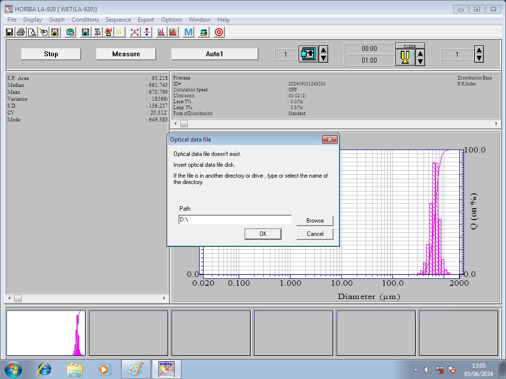 Image of Horiba LA-920 Laser Scattering Particle Size Distribution Analyzer Lab