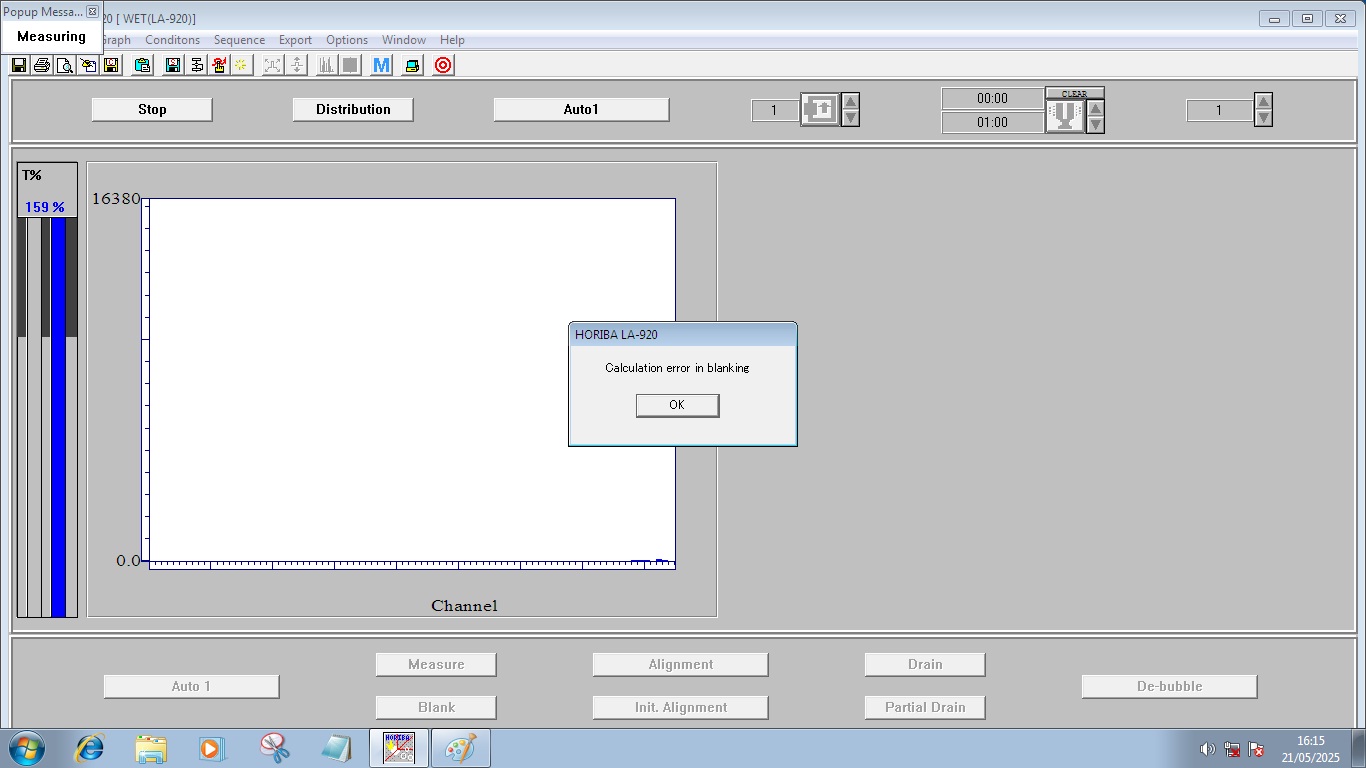 Image of Horiba LA-920 Laser Scattering Particle Size Distribution Analyzer Spares/Repair