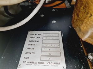 Thumbnail image of Edwards Vacuum Carbon Coater Model E306 Lab