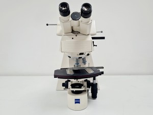 Image of Zeiss Axioplan 2ie MOT Fluorescence Microscope w/ 4 Objectives Lab