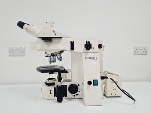 Thumbnail image of Zeiss Axioplan 2ie MOT Fluorescence Microscope w/ 4 Objectives Lab