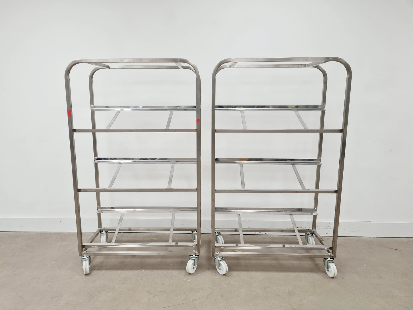 Image of 2 x Multi-Tier Rack Laboratory Trolleys