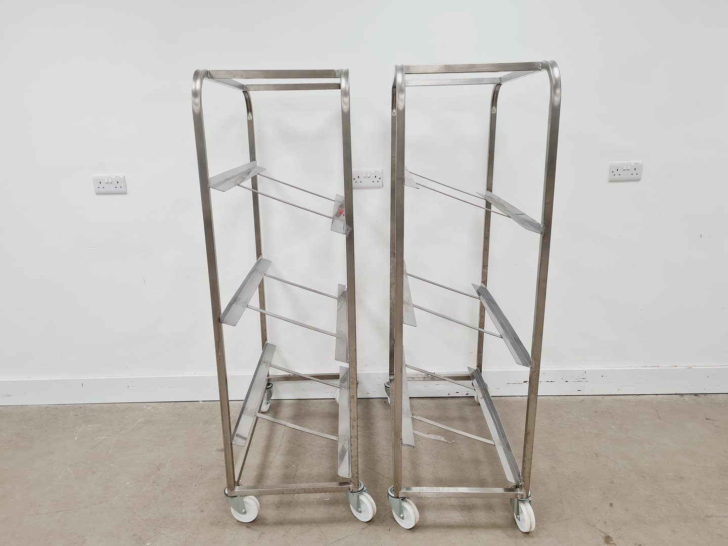 Image of 2 x Multi-Tier Rack Laboratory Trolleys