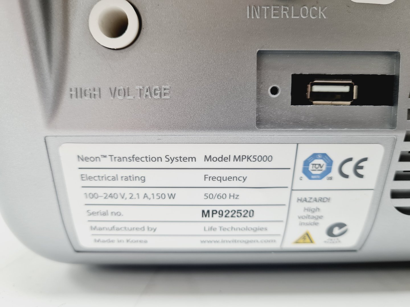 Image of Invitrogen MPK5000  Neon Transfection System Lab Spares/Repairs