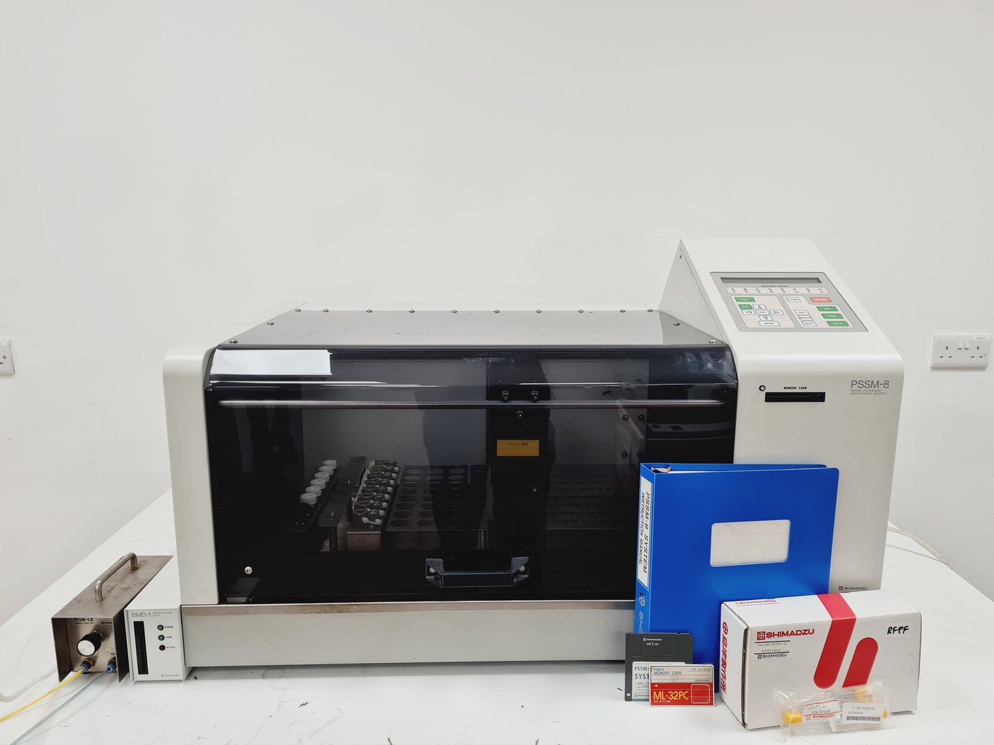 Image of Shimadzu PSSM-8 Peptide Synthesizer w/ Memory Key, System Disk & Accessories Lab