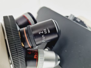 Thumbnail image of Nikon Optiphot-2 Microscope w/ 5 Objectives, Ph1, Ph2, Ph3, Plan 2