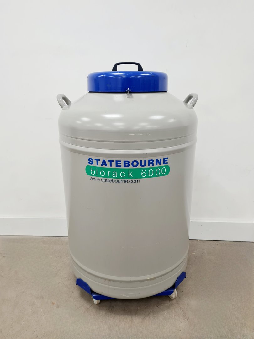 Image of Statebourne Biorack 6000 Liquid Nitrogen Cryogenic Storage Tank/Dewar & Racks