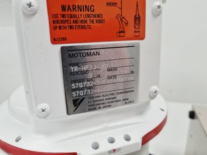 Thumbnail image of Yaskawa Electrics Motoman YR HP3J-J01 w/ Power Supply & Controller Lab Faulty