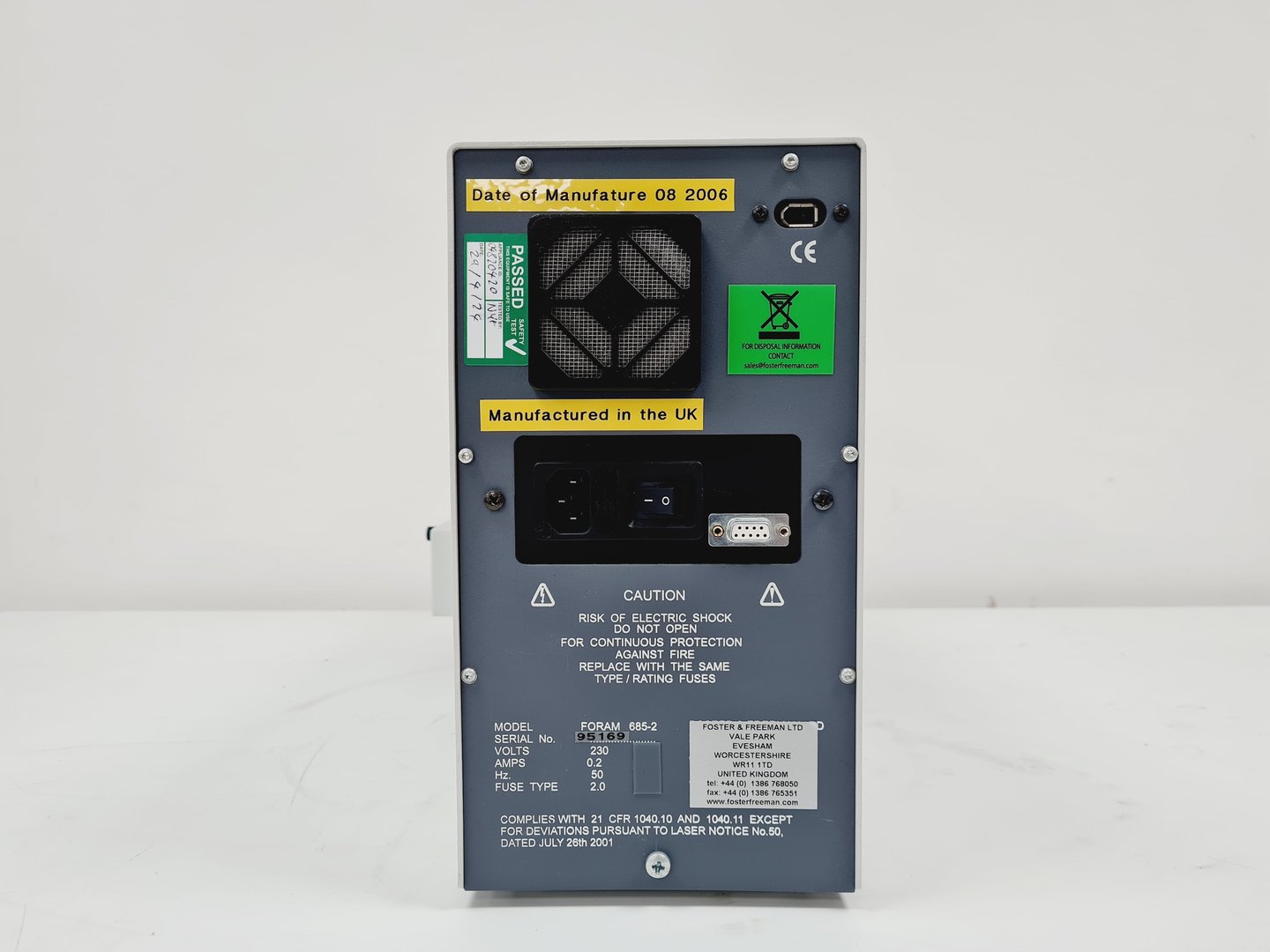 Image of Foster + Freeman Foram 685-2  Forensic Raman Spectrometer w/ PC & Software