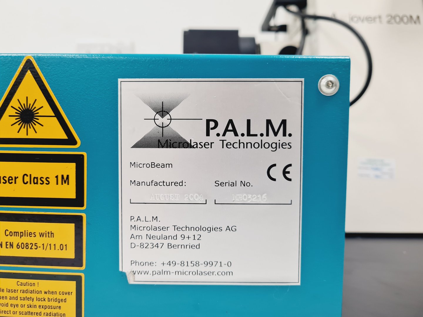 Image of PALM Laser Microscope Microlaser MicroBeam Zeiss Axiovert 200M P.A.L.M Lab