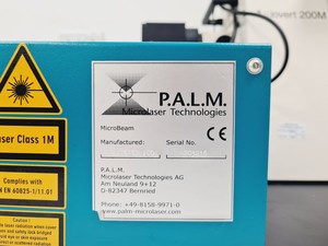 Thumbnail image of PALM Laser Microscope Microlaser MicroBeam Zeiss Axiovert 200M P.A.L.M Lab