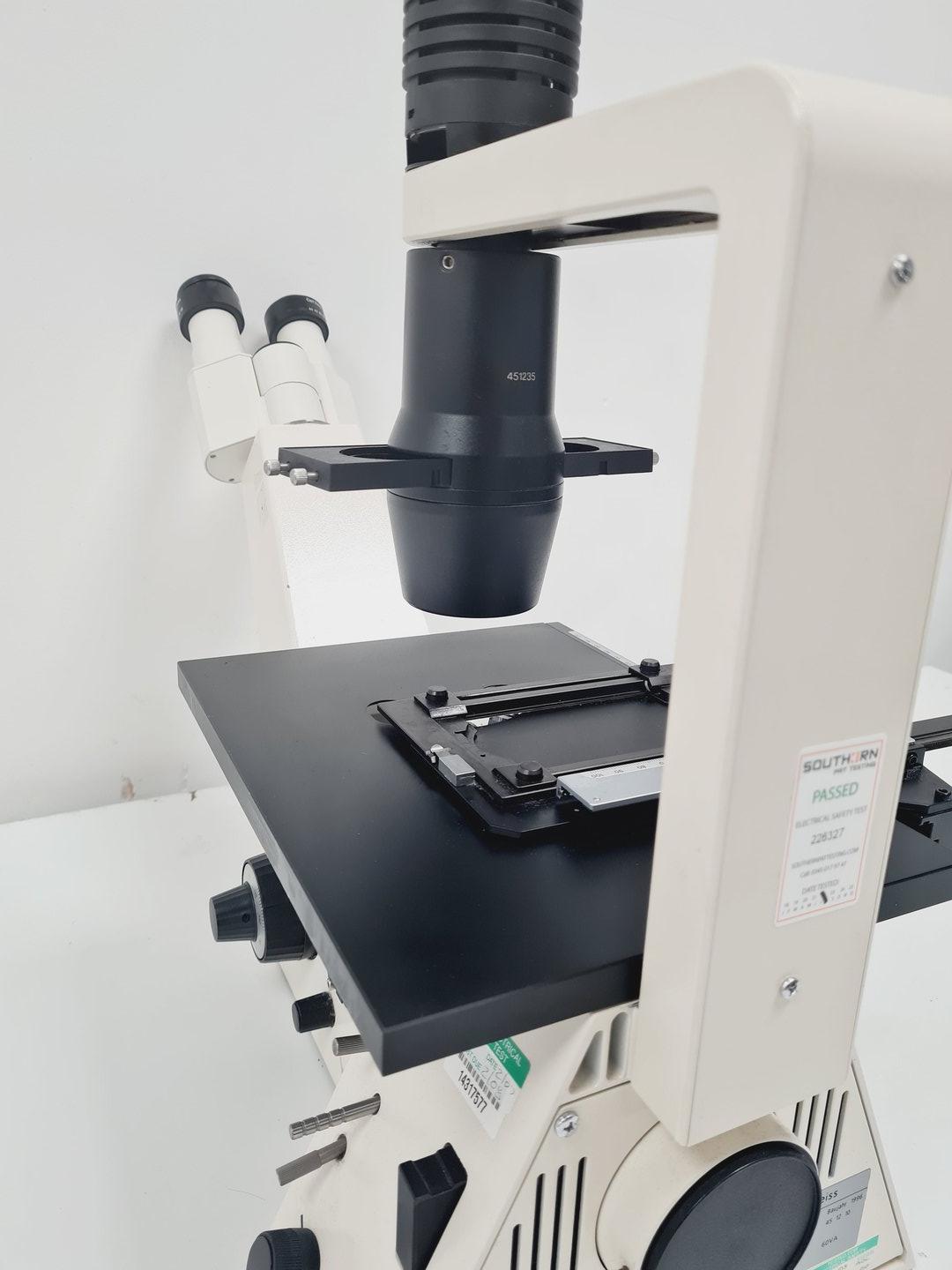 Image of Zeiss Axiovert 25 Inverted Fluorescence Phase Contrast Microscope Lab