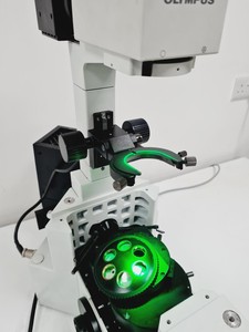 Thumbnail image of Olympus IX70 Inverted Fluorescence Microscope w/ U-ULS100HG Lab Spares/Repairs