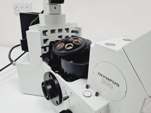 Thumbnail image of Olympus IX70 Inverted Fluorescence Microscope w/ U-ULS100HG Lab Spares/Repairs