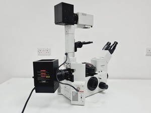 Thumbnail image of Olympus IX70 Inverted Fluorescence Microscope w/ U-ULS100HG Lab Spares/Repairs