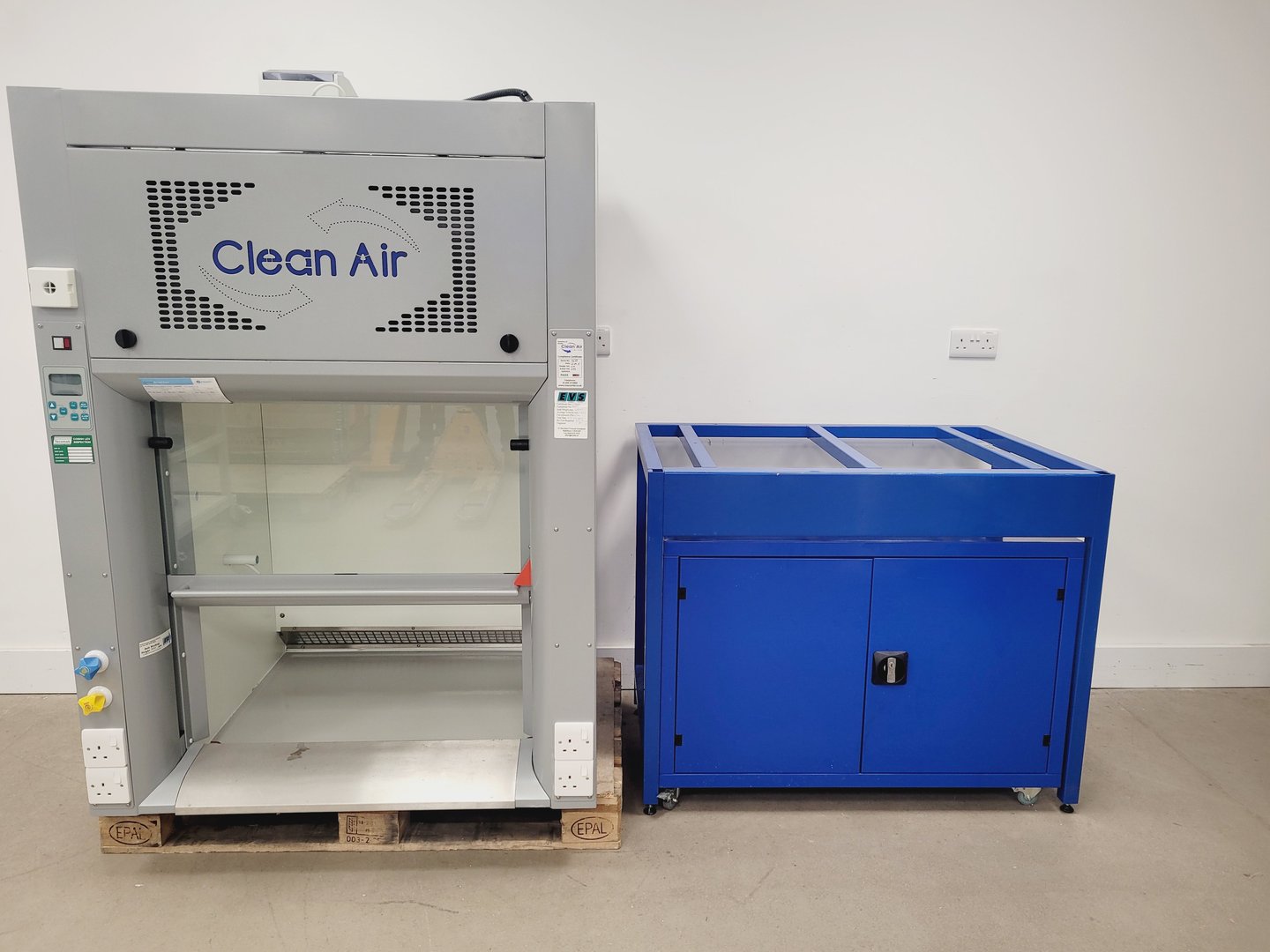 Image of Clean Air Fume Hood Extractor with Stand and Cupboard Lab