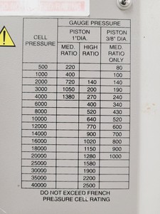 Thumbnail image of Thermo Spectronic French Pressure Cell Press FA078E Lab