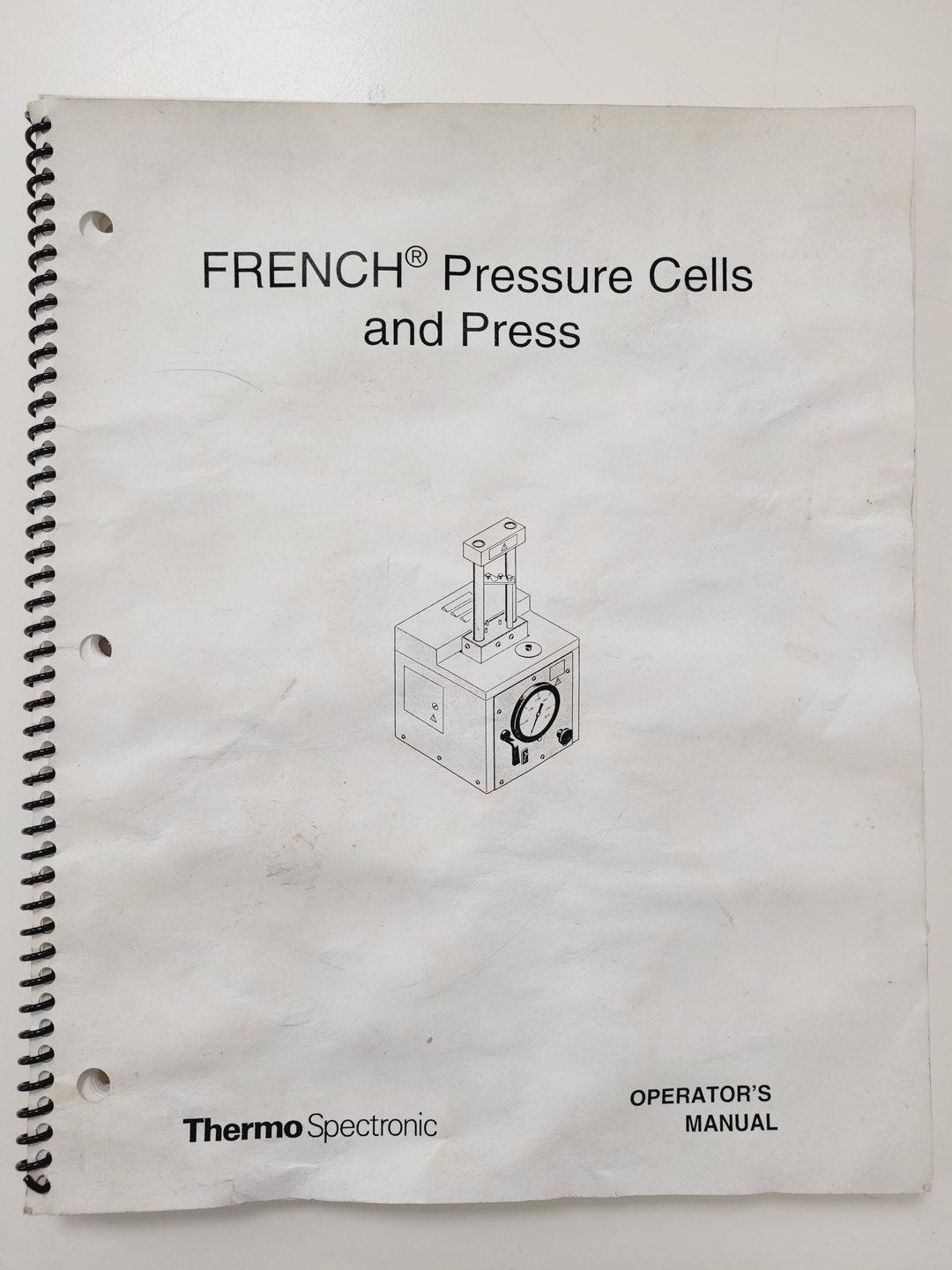 Image of Thermo Spectronic French Pressure Cell Press FA078E Lab