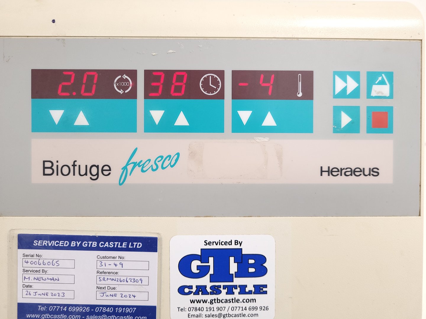 Image of Kendro Heraeus Biofuge Fresco Lab