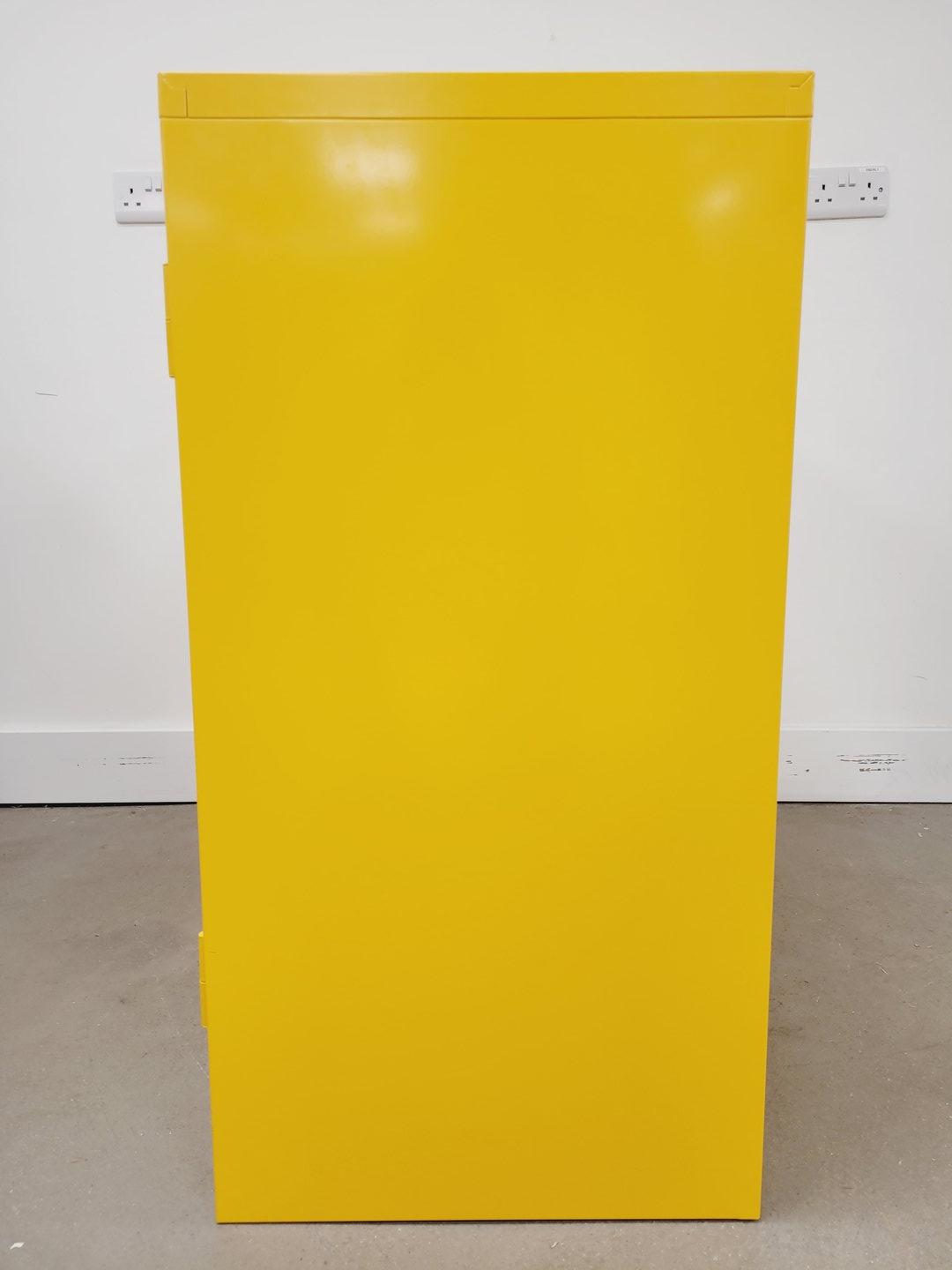 Image of Metal Flamable Chemical Storage Cabinet - Yellow Lab