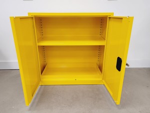 Thumbnail image of Metal Flamable Chemical Storage Cabinet - Yellow Lab