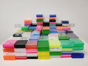 Image of Lot of Assorted Pipette Tips Storage Boxes Lab