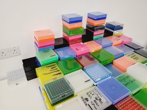 Thumbnail image of Lot of Assorted Pipette Tips Storage Boxes Lab