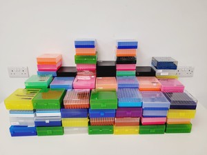 Thumbnail image of Lot of Assorted Pipette Tips Storage Boxes Lab