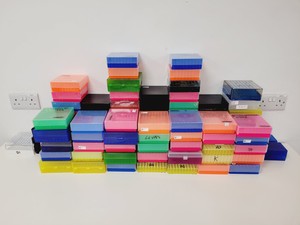 Thumbnail image of Lot of Assorted Pipette Tips Storage Boxes Lab