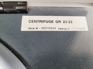 Thumbnail image of Jouan SA GR 20 22 Refrigerated Centrifuge with AG 290.G Rotor Lab