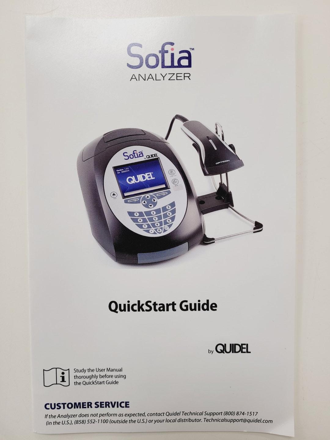 Image of Quidel Sofia Fluorescent Immunoassay Analyser 1178000, OPR-2001-BLACK-WEDGE+STD