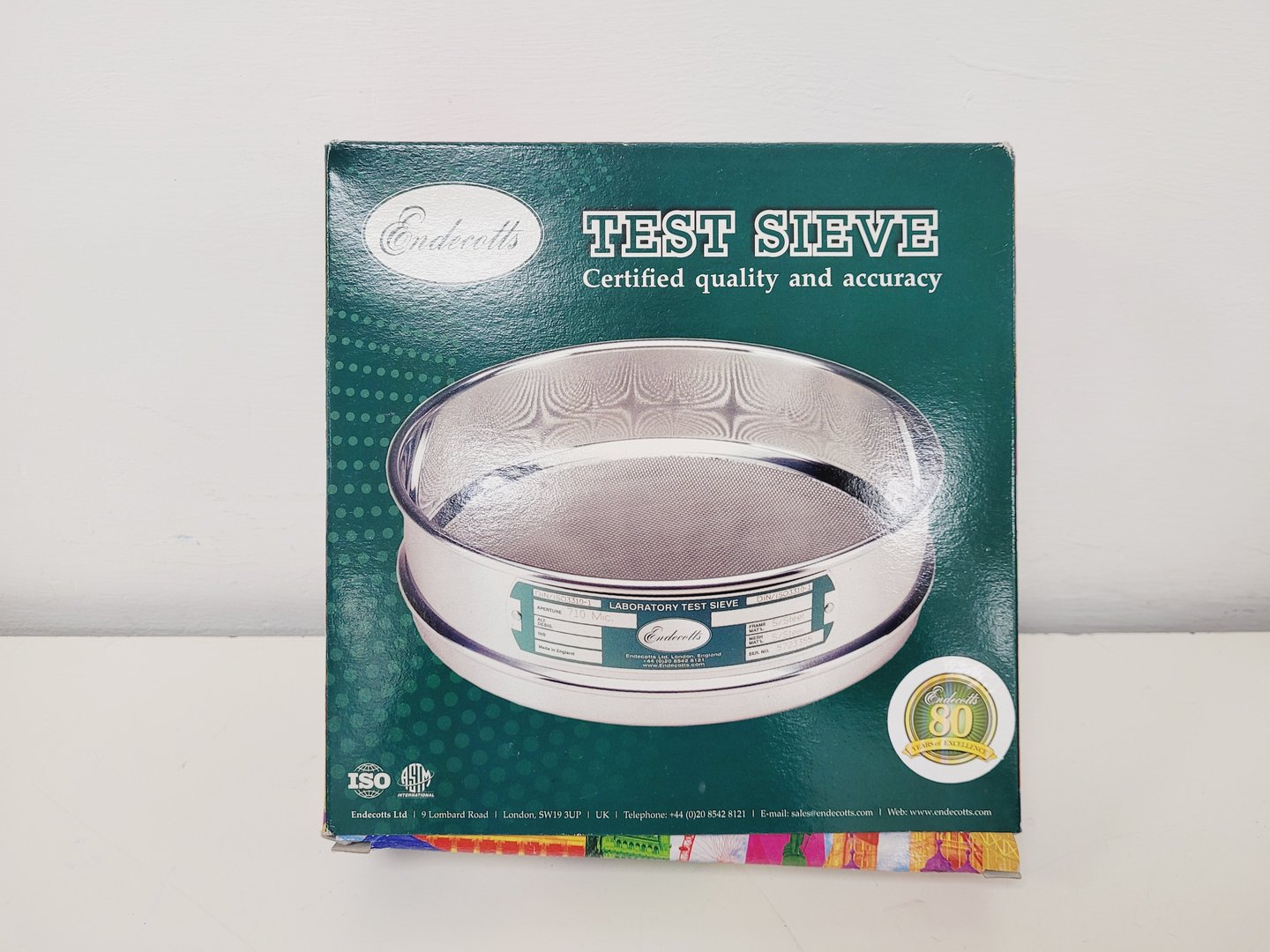 Image of Endecotts Octagon 200CL Sieve Shaker with set of Boxed Sieves Lab